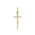 ONEKISS - Pendentif Croix 14 mm, Or Jaune 18k 0,78g