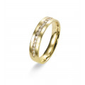 Half-eternity wedding ring in gold with14 diamonds - Bijoux Privés Exclusive