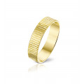 Gold Streaked modern wedding ring - Angeli Di Bosca