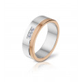 White gold and pink gold alliance 6mm - Angeli Di Bosca