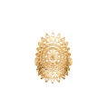 Ethnic Yellow Gold Plated Ring "Columbia" - Bijoux Privés Discovery