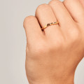 Yellow gold plated woman ring MIKA trio - PD Paola