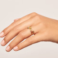 Yellow gold plated woman ring ZAZA - PD Paola