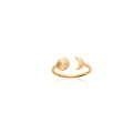 Yellow Gold Plated Ring "Sirius" - Bijoux Privés Discovery