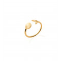 Yellow Gold Plated Ring "Sirius" - Bijoux Privés Discovery