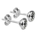 Marylin & Joe - Boucles d'Oreilles pierre de naissance Avril , Argent 925