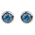 Marylin & Joe - Boucles d'Oreilles pierre de naissance Mars, Argent 925