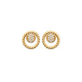 Gold or silver plated round earrings LINA - Bijoux Privés Discovery