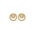 Gold or silver plated round earrings LINA - Bijoux Privés Discovery