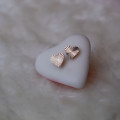 Gold-plated or silver stud earrings "Heart" - Lorenzo R