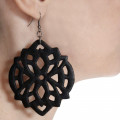 Baroque earrings leather - Sev Sevad