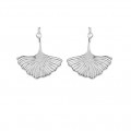 Gold-plated or silver-plated Ginkgo leaf earrings - Bijoux Privés Discovery