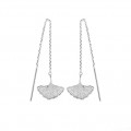 Gold-plated or silver-plated Ginkgo leaf earrings - Bijoux Privés Discovery