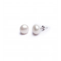 Earrings pearl 12 mm in silver - Tikopia