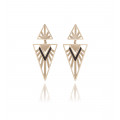 Pendant earrings "Triangle inverted" - Poli Joias
