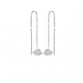 Silver drop earrings "Cloud" - Lorenzo R