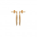 Gold-plated or silver-plated dangling earrings "Victoria" - Bijoux Privés Discovery
