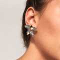 Gold plated and Labradorite earrings "Mercure" - PD Paola