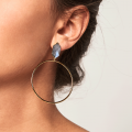 Gold-plated "Blaze" pendant earrings - PD Paola