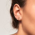Gold-plated stud earrings "Electra" - PD Paola