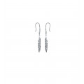 Drop earrings "Palm" in Silver - Lorenzo R