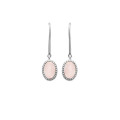 Pink quartz pendant earrings "Emma" - Bijoux Privés Discovery