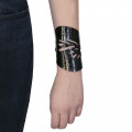 Large cuff bracelet with patent leather - Sev Sevad