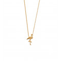 Fancy necklace "Flamant Rose" in silver or gold plate - Lorenzo R