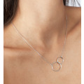 Women necklace "2 circles" - Lorenzo R