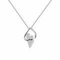 Silver or gold-plated heart pendant necklace "Promise" - PD Paola