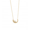 Yellow gold plated necklace "Charlina" - Bijoux Privés Discovery Jewelry