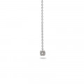 Necklace "Diamond Cube" / White gold 18K / Diamond - Aï Shiteru