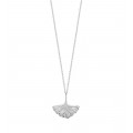 Gold plated necklace or silver Ginkgo leaf - Bijoux Privés Discovery