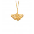 Gold plated necklace or silver Ginkgo leaf - Bijoux Privés Discovery