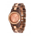 Wooden watch "Criss Me Nut Rough Rose" - We Wood