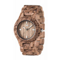 Wooden watch "Date Waves Nut Rough" - WeWood