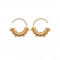 Creole earrings "Ilona" gold plated or silver - Bijoux Privés Discovery