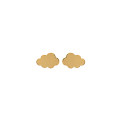 Gold-plated or silver-plated stud earrings "Cloud" - Lorenzo R