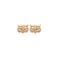 Silver stud earrings or gold plated Owls - Lorenzo R
