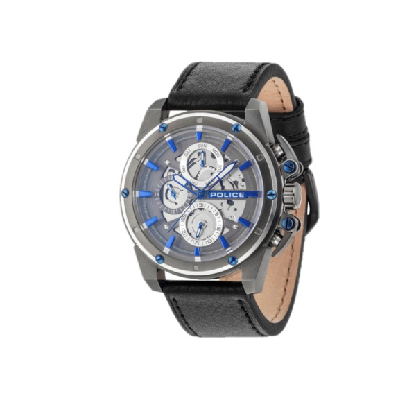 Montre Homme POLICE - Bracelet en Acier Inoxydable Gris - 47MM
