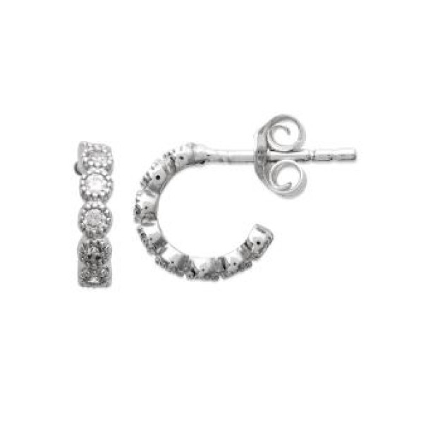 Boucles d'Oreilles Créoles Argent