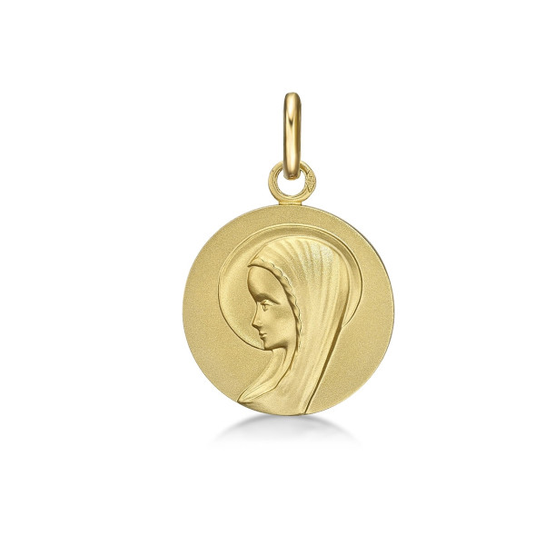 ONEKISS - Médaille Ste Vierge, Or jaune 18k