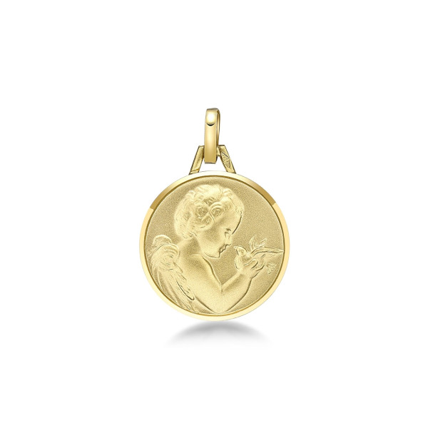 ONEKISS - Médaille Ange, Or jaune 18k