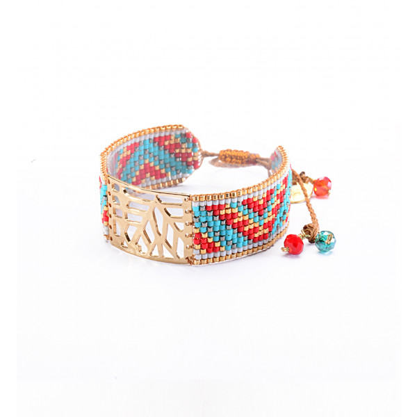 Bracelet manchette"Mali"- Bijoux  Mishky
