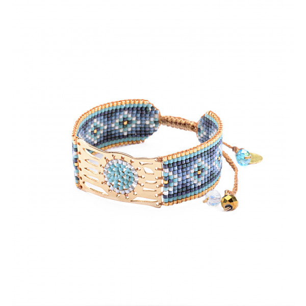 Bracelet manchette "Misty" fait main - Mishky