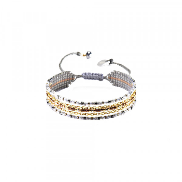 Bracelet avec perles dorées - Collection Mishky Eté 2018