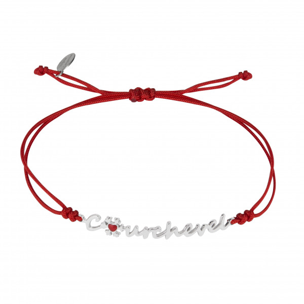 Bracelet cordon et argent "Courchevel" - Virginie Carpentier