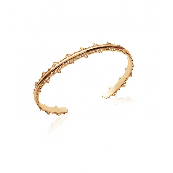 Bracelet jonc perlé plaqué or ou argent IRIS - Bijoux Privés Discovery