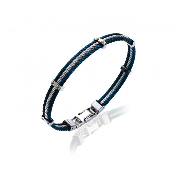 Bracelet acier pour homme CABLE - LorenzoR