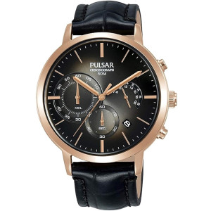 Montre Homme PULSAR - Bracelet en Acier Inoxydable Rose - 42MM